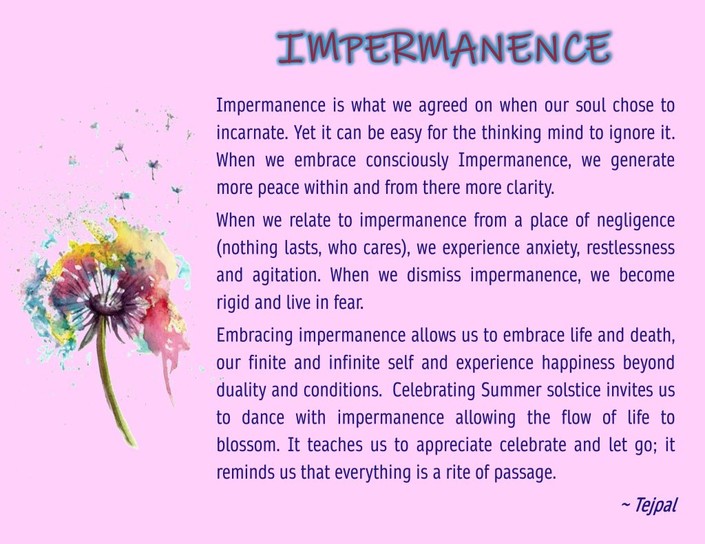 Impermanence, June 2024 Theme of the Month